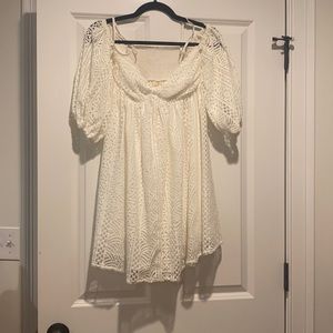 White off the shoulder dress